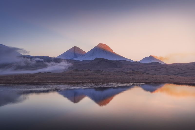Отражение великанов Камчатки фото превью