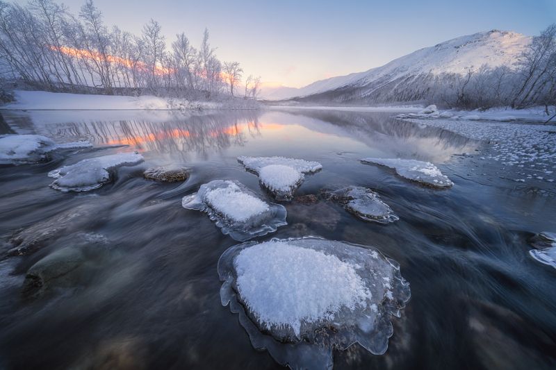 Малый Вудъявр утром фото превью