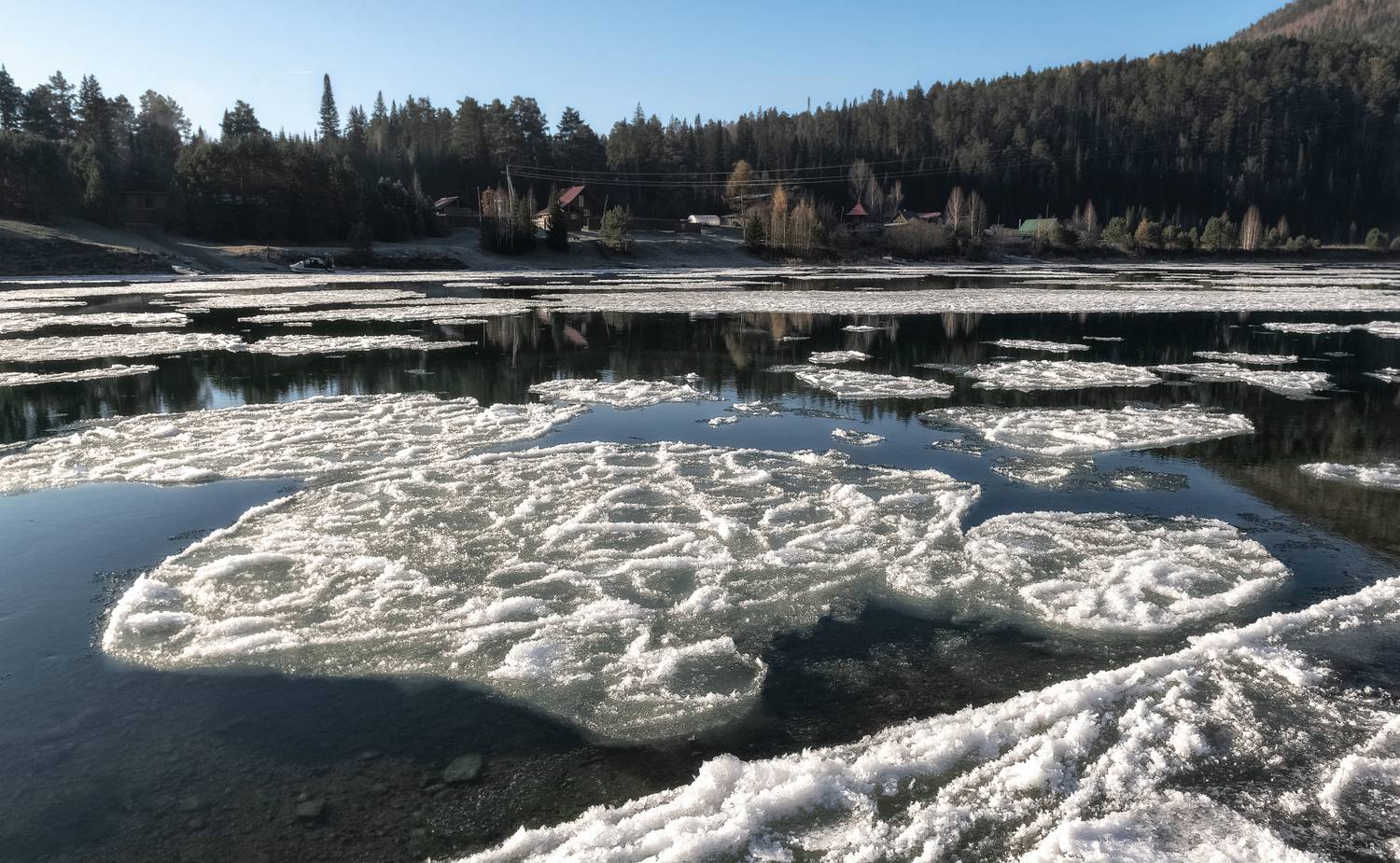 шугоход, осень,льдины, мана, Марина Фомина