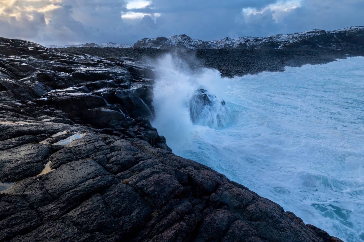 russia, sea, wave, кольский, море, Mikhail Konarev