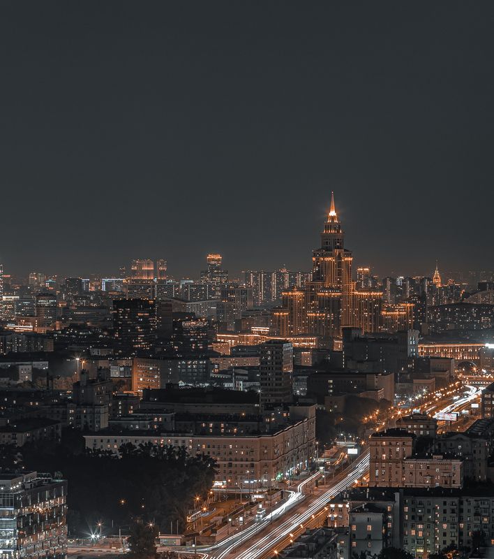 Ночной город фото превью