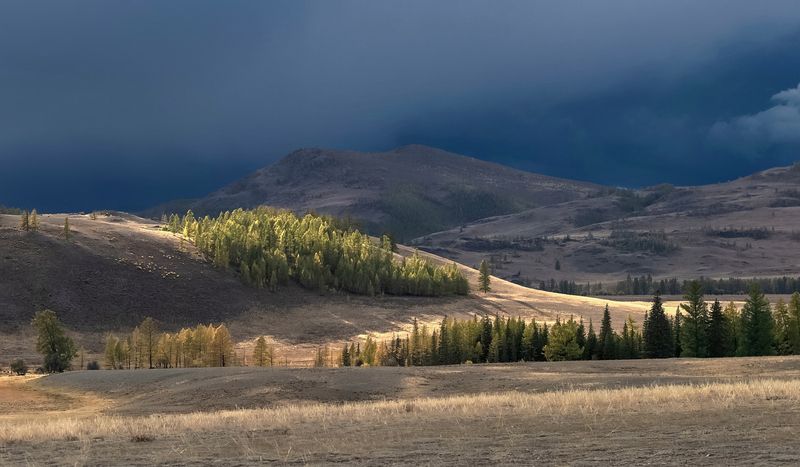 алтай, вечер, непогода Вечер перед грозой фото превью