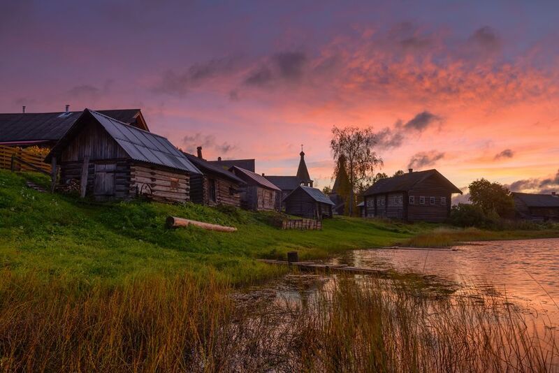 Полыхает утро над Чурьегой... фото превью