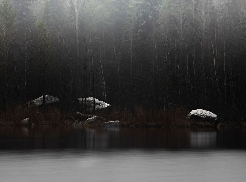 осень, ноябрь, первый снег,  озеро, река, карелия, природа Межсезонье фото превью