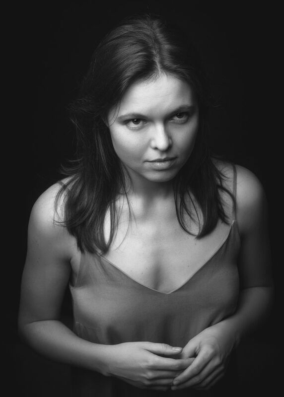портрет, женский портрет, чб портрет, классический портрет, ч/б, portrait, девушка, актриса саратовского театра юного зрителя Надежда фото превью