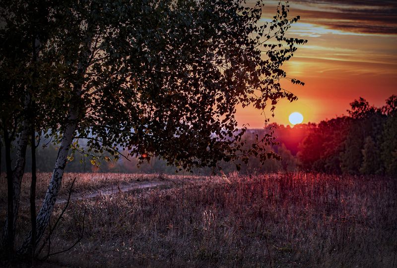 Осенний вечер фото превью