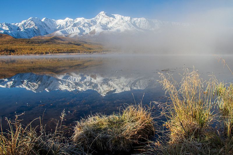 оз.Джангысколь с туманом. фото превью