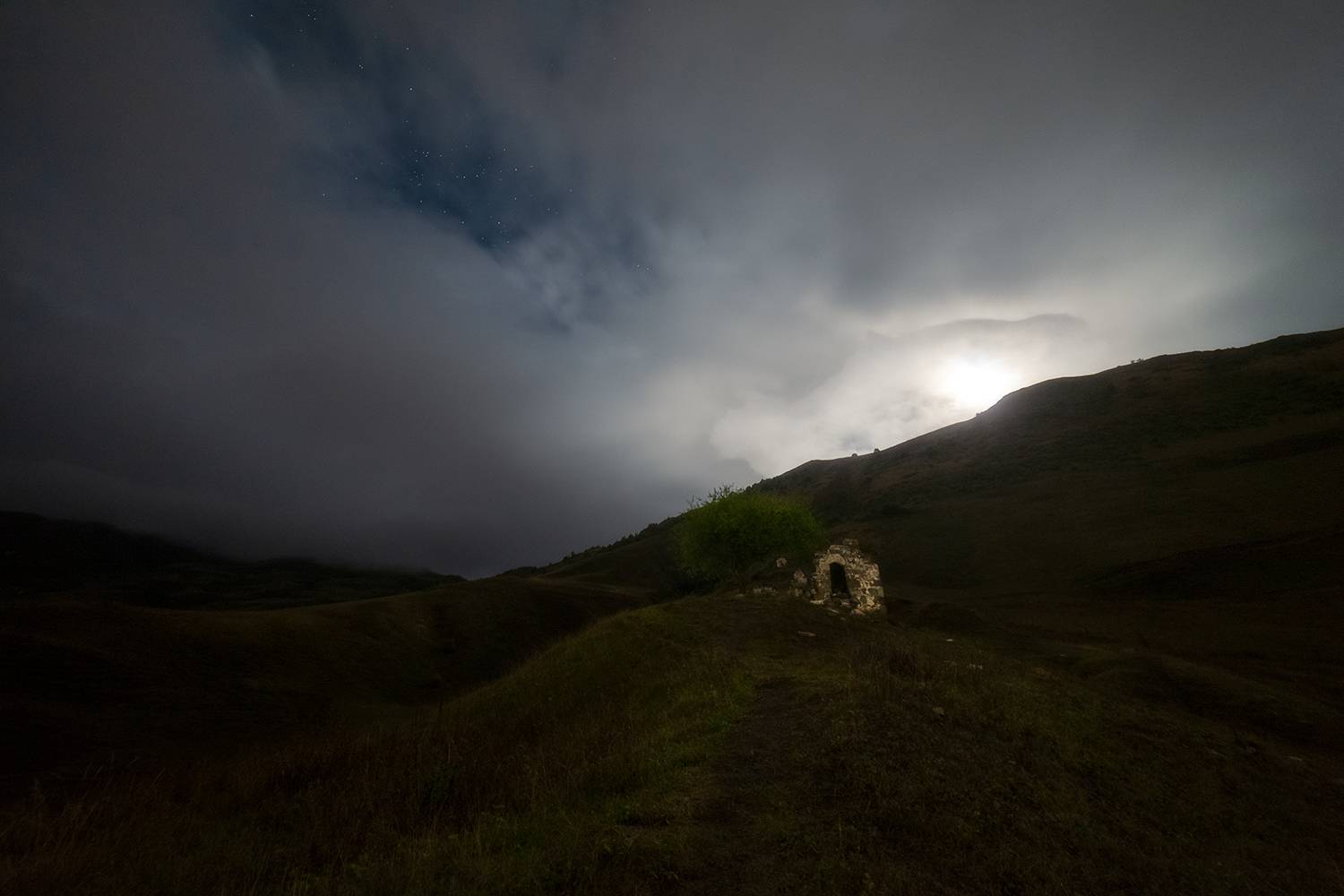 ингушетия, пейзаж, ночь, Медведникова Мария