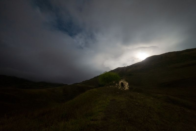 ингушетия, пейзаж, ночь Memento mori фото превью