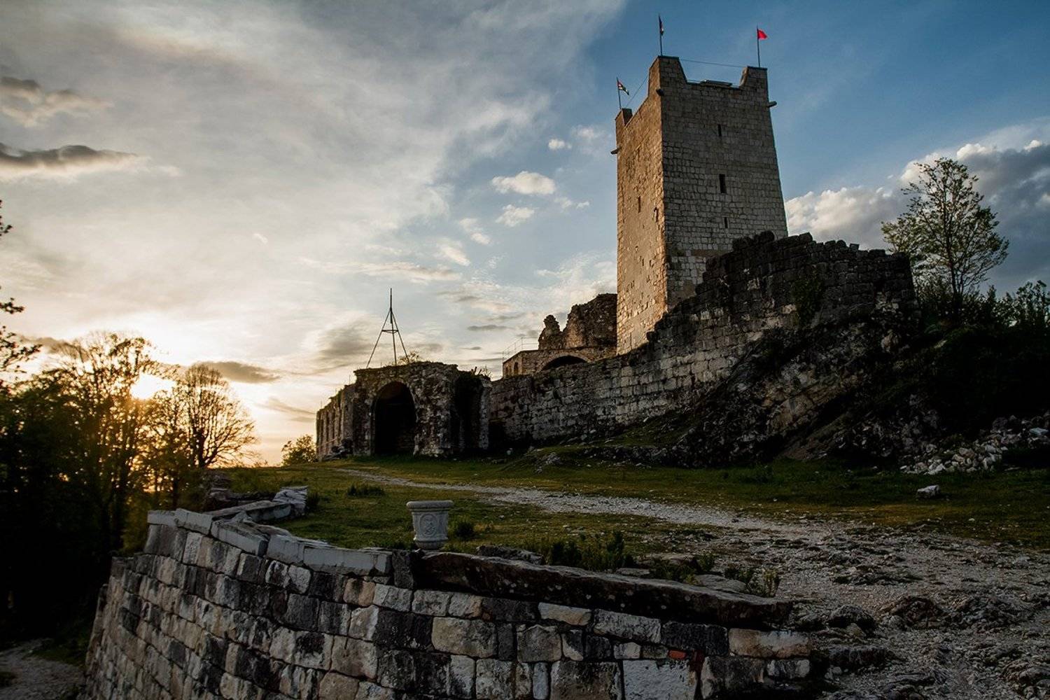 море абхазия горы небо пейзаж закат путешествия отдых история руины башня крепость , Анастасия Суховий