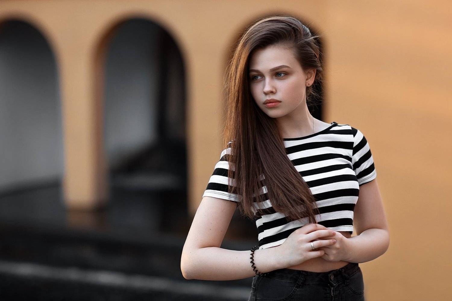 Arch, Beauty, Girl, Portrait, Владимир Галяк