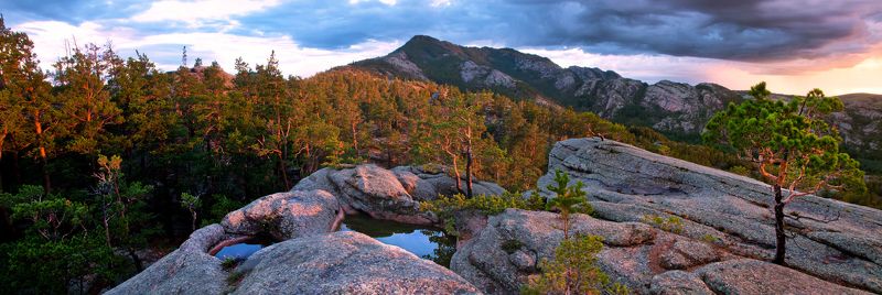 Казахстан.Каркаралинск.пейзаж.горы.  фото превью