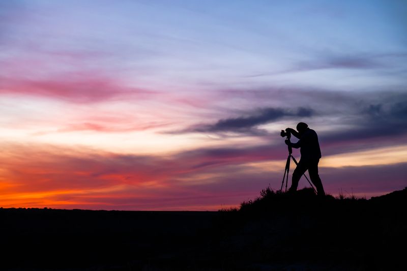 канада, альберта, драмхеллер, закат, силуэт Художник фото превью