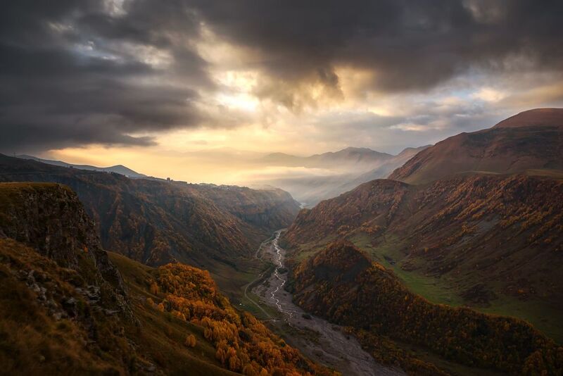 Пасмурный рассвет фото превью