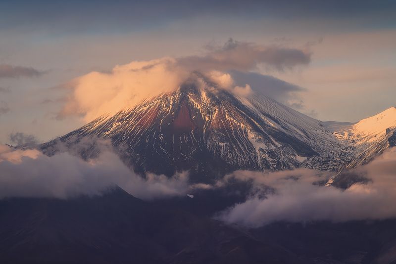 камчатка, авачинский, домашние вулканы Авачинский закат фото превью