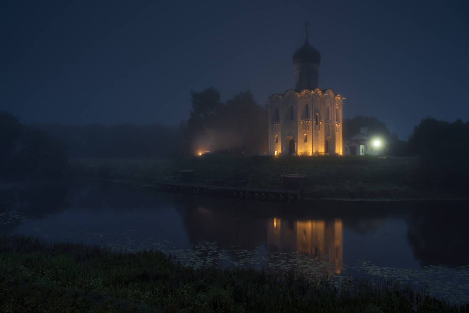 покрова на нерли, владимирская область, утро, Олег Зверев