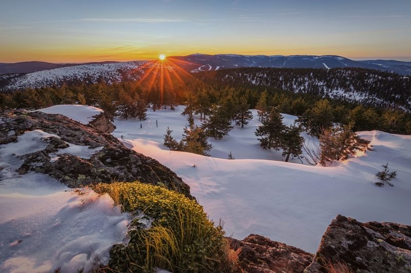 landscape, sunrise Sunrise in Winter (Jeseníky) фото превью
