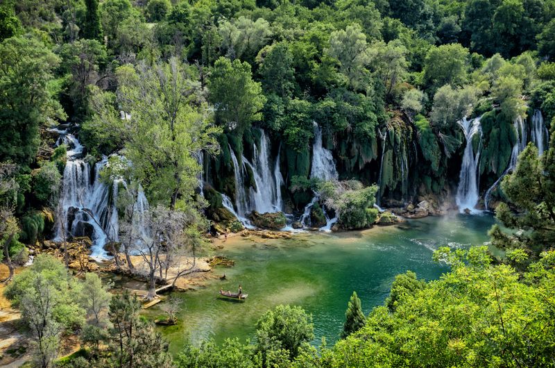 босния, и, герцеговина., водопад, кравица. Водопад фото превью