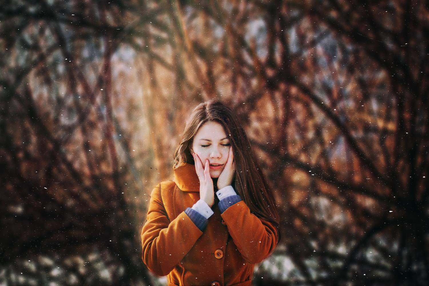 portrait, портрет, девушка, зима, colors, dynamic, Олег Карсаков