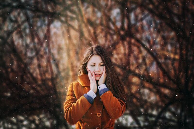 portrait, портрет, девушка, зима, colors, dynamic Inna фото превью