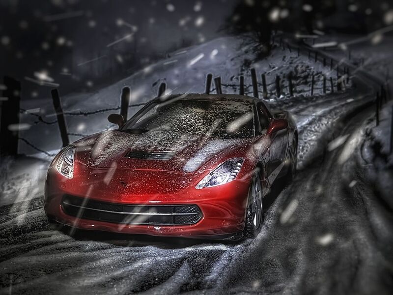 Зимняя дорога,ненастье... фото превью