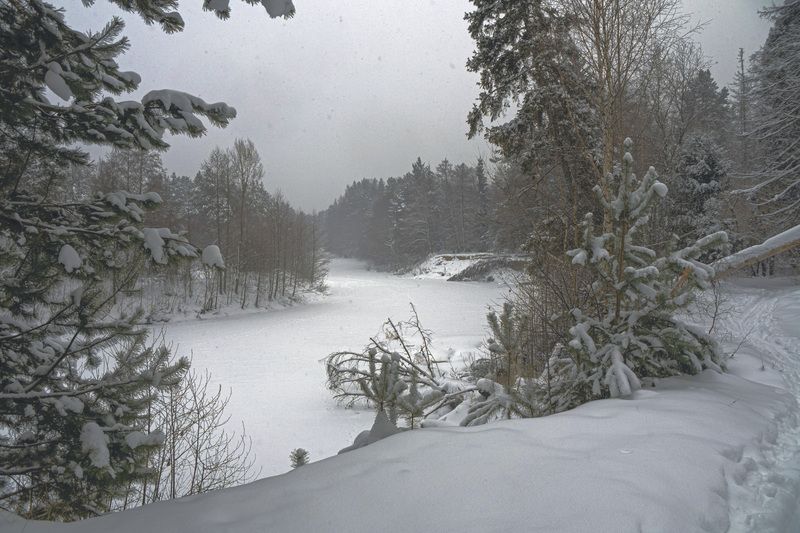 Снегопад. фото превью