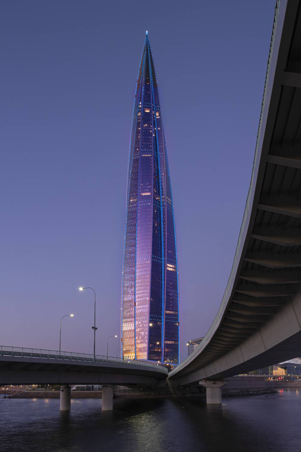 лахта центр, высотка, город, закат, лахта, Дейнекина Галина