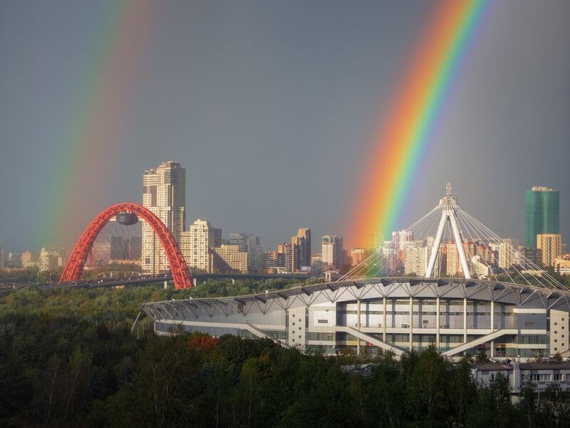 москва, радуга, крылатское, После дождя на Крылатских холмах фото превью