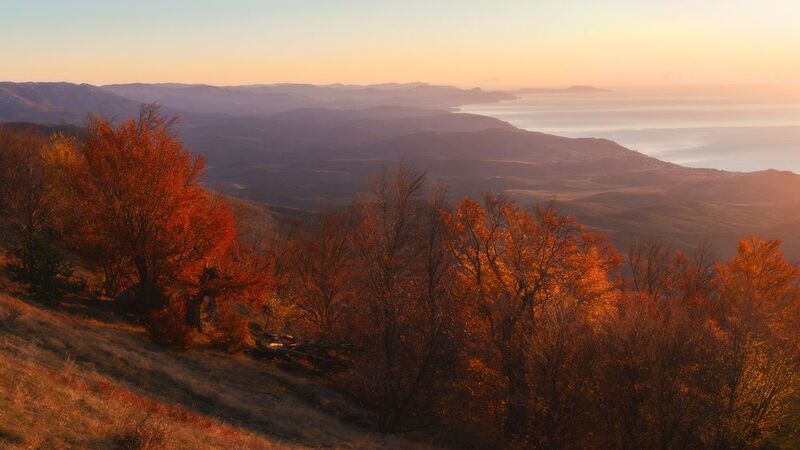 Панорама осень фото превью