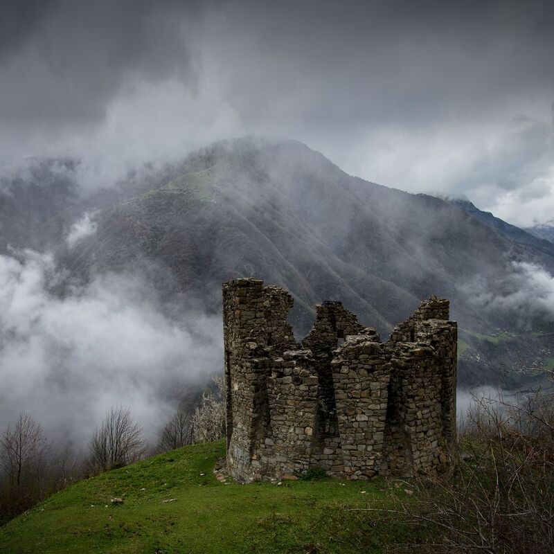 старая башня, азербайджан, кавказ, башня шамиля, илису Старая башня фото превью