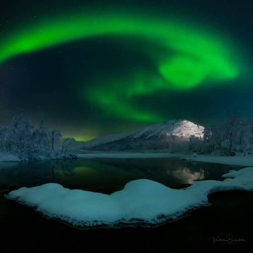 Северное сияние в Хибинах