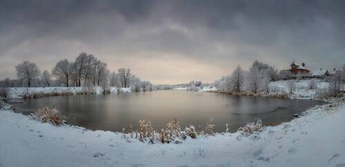 Река Осовец в начале зимы