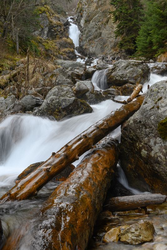 Архыз, водопад Белый, пейзаж, Карачаево-Черкесия Водопад Белый фото превью