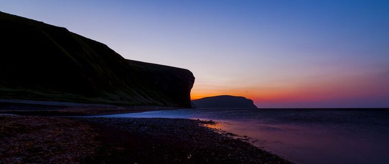 море, закат, вечер, мысы, остров беринга Мыс Кондерок и мыс Толстый фото превью