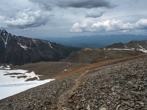 На спуске с Купола