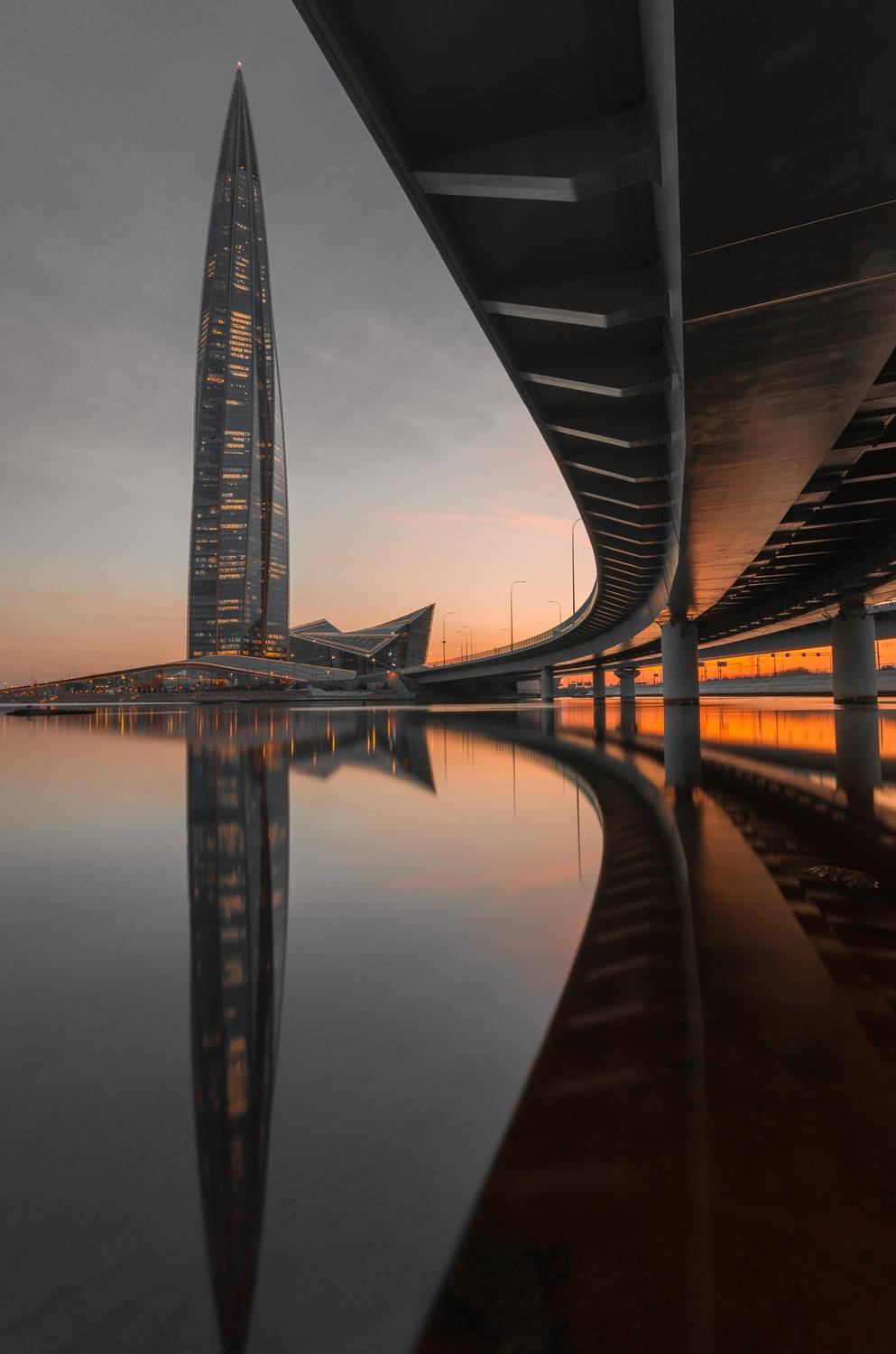 санкт-петербург, ночь, спб, город, петербург, лахта, лахта центр, закат, залив, камни, небоскреб, bay, stone, sunset, night, skyscraper, город, city, landscape, лахта-центр, финский залив, Alexey S