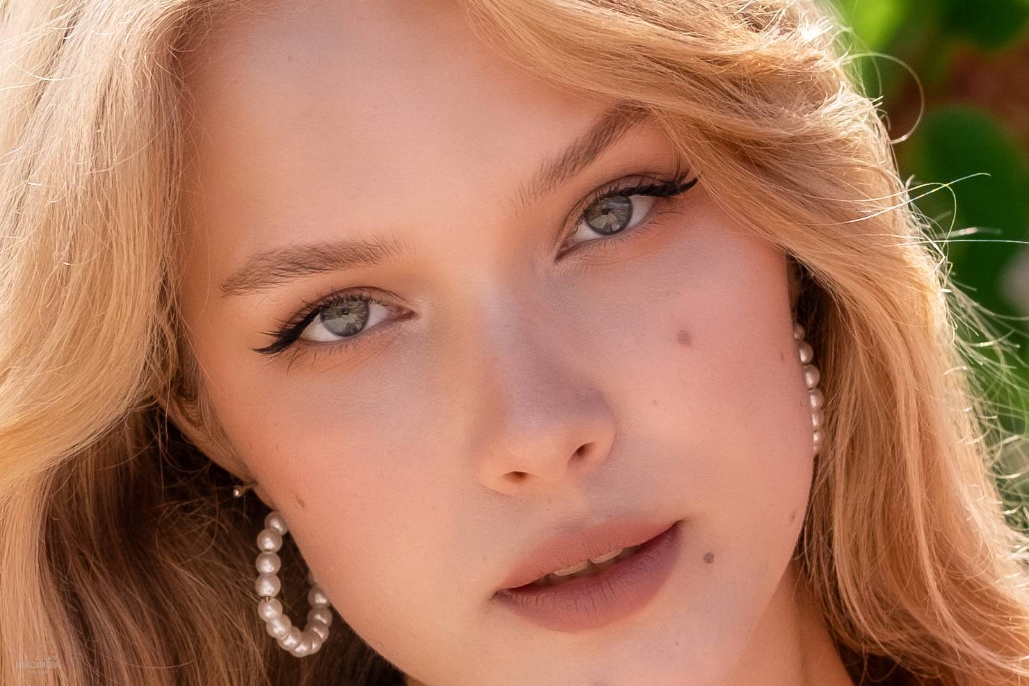 блондинка, лето, девушка с голубыми глазами, Наталья Максимова