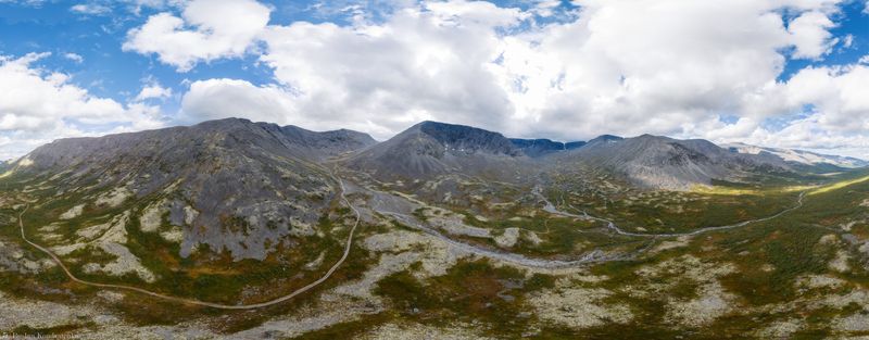 Хибины, Кольский полуостров, горы Долина ручья Петрелиуса фото превью