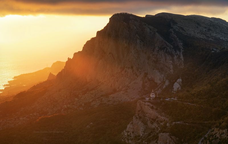крым, форос, пейзаж, seascape, шторм, фиолент, crimea, landscape, форосская церковь, форосский кант, крымский пейзаж Форосская церковь фото превью