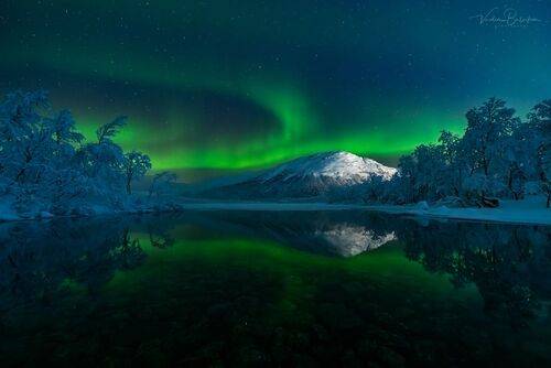 Северное сияние в Хибинах