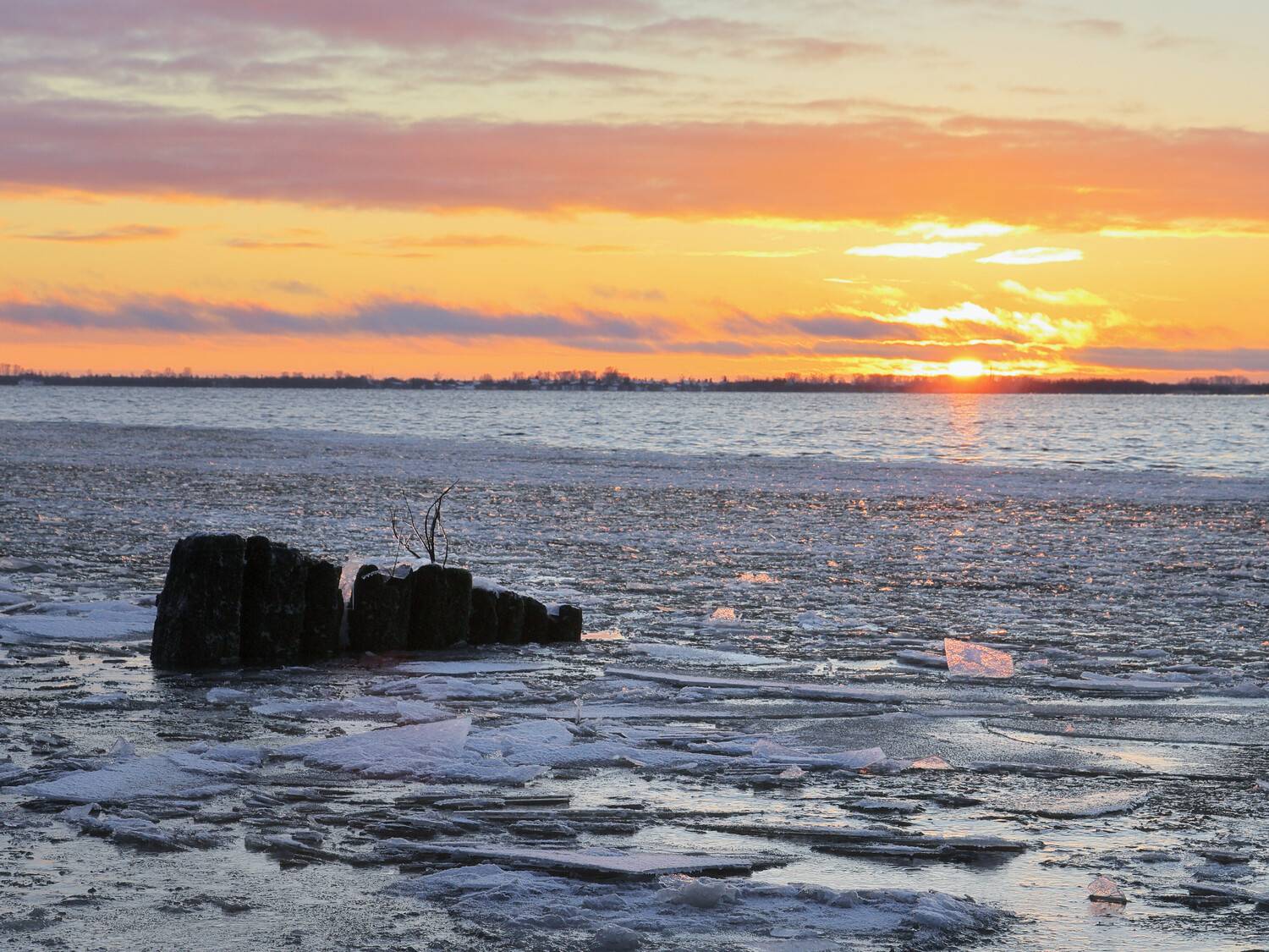 вечер, природа, закат, река, север, Александр Титов