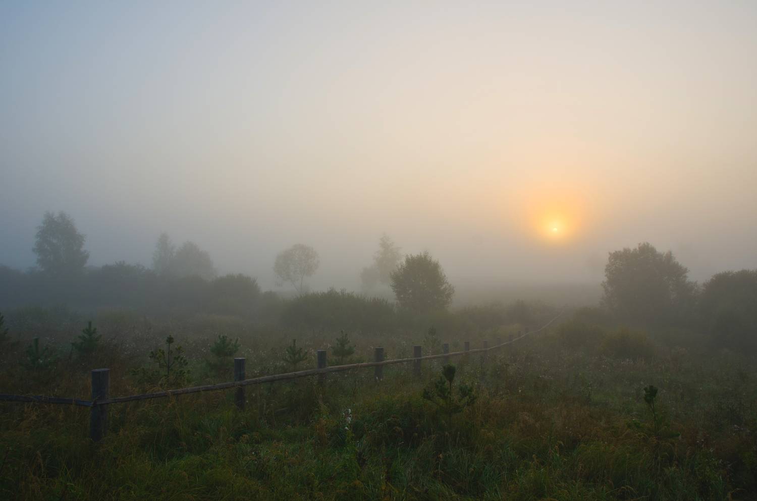Туман, утро, рассвет, пушкинские, горы, Kudryavtsev Pavel