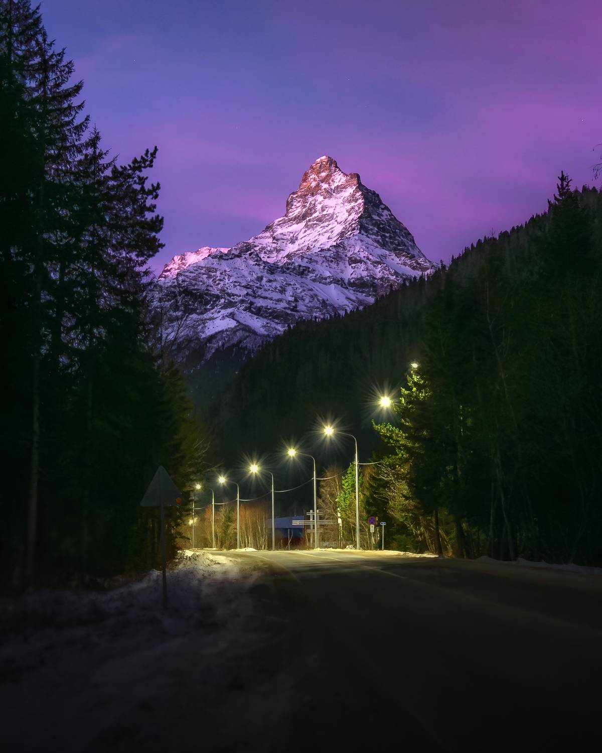 кавказ, горы, карачаево-черкесия, кчр, домбай, теберда, рассвет в горах, синий час, Zakharov Armen