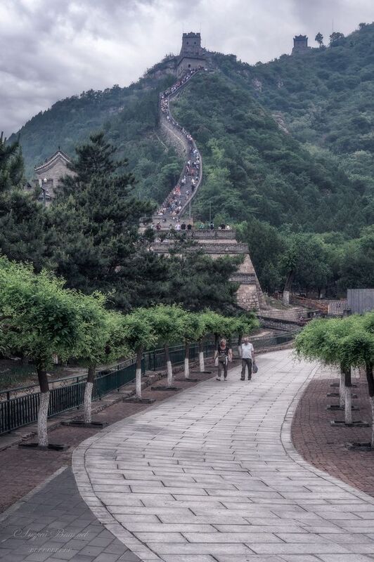 архитектура, городской пейзаж, китай, великая китайская стена. Великая Китайская стена фото превью