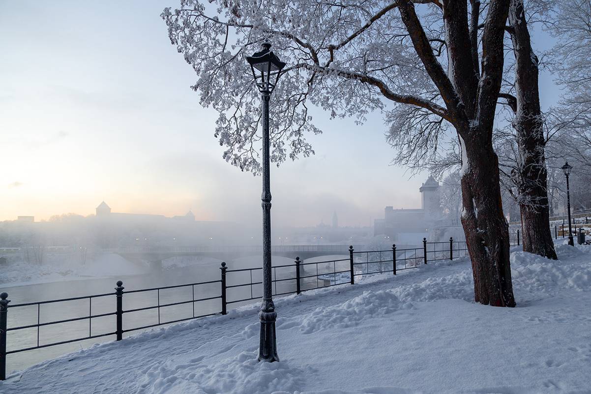 нарва зима утро мороз иней, Четвертной Сергей