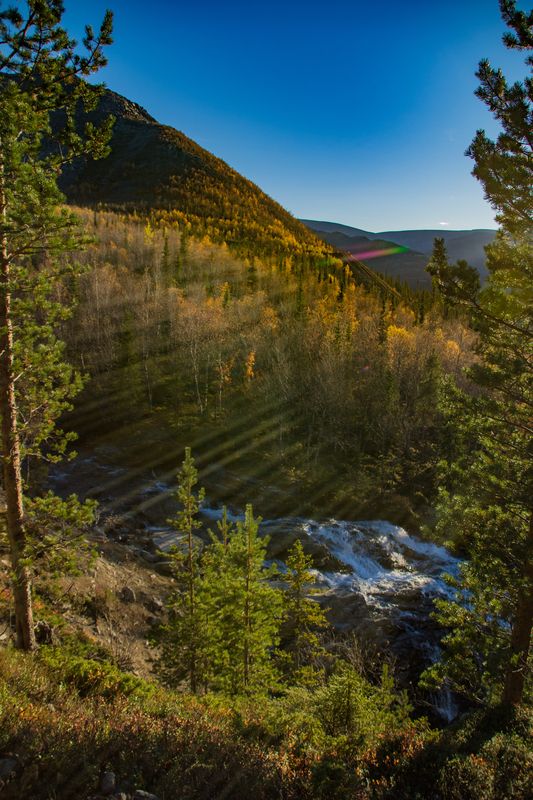 Хибины, солнце фото превью