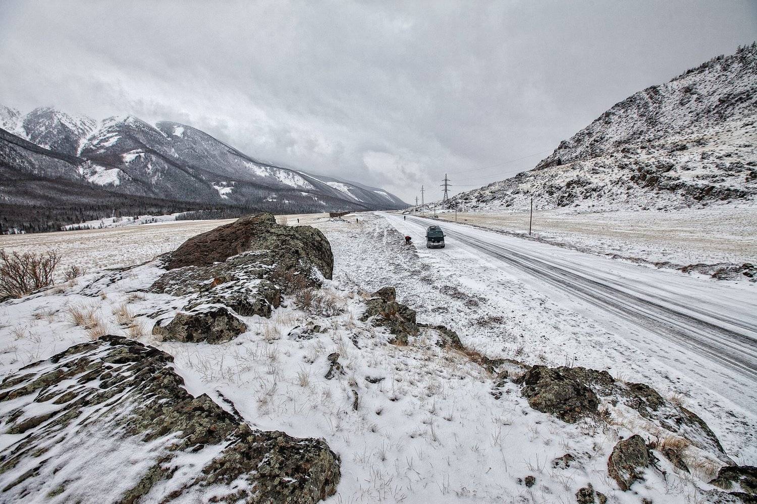 алтай, горы, чуя, чуйский, тракт, зимой, Любовь Фурс