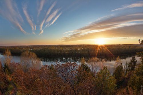 Майский закат на Нижней Каме