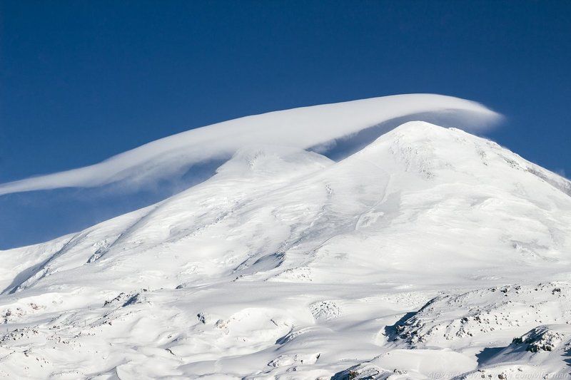 зима, кавказ, эльбрус, терскол,  горы, Двуглавый вулкан фото превью
