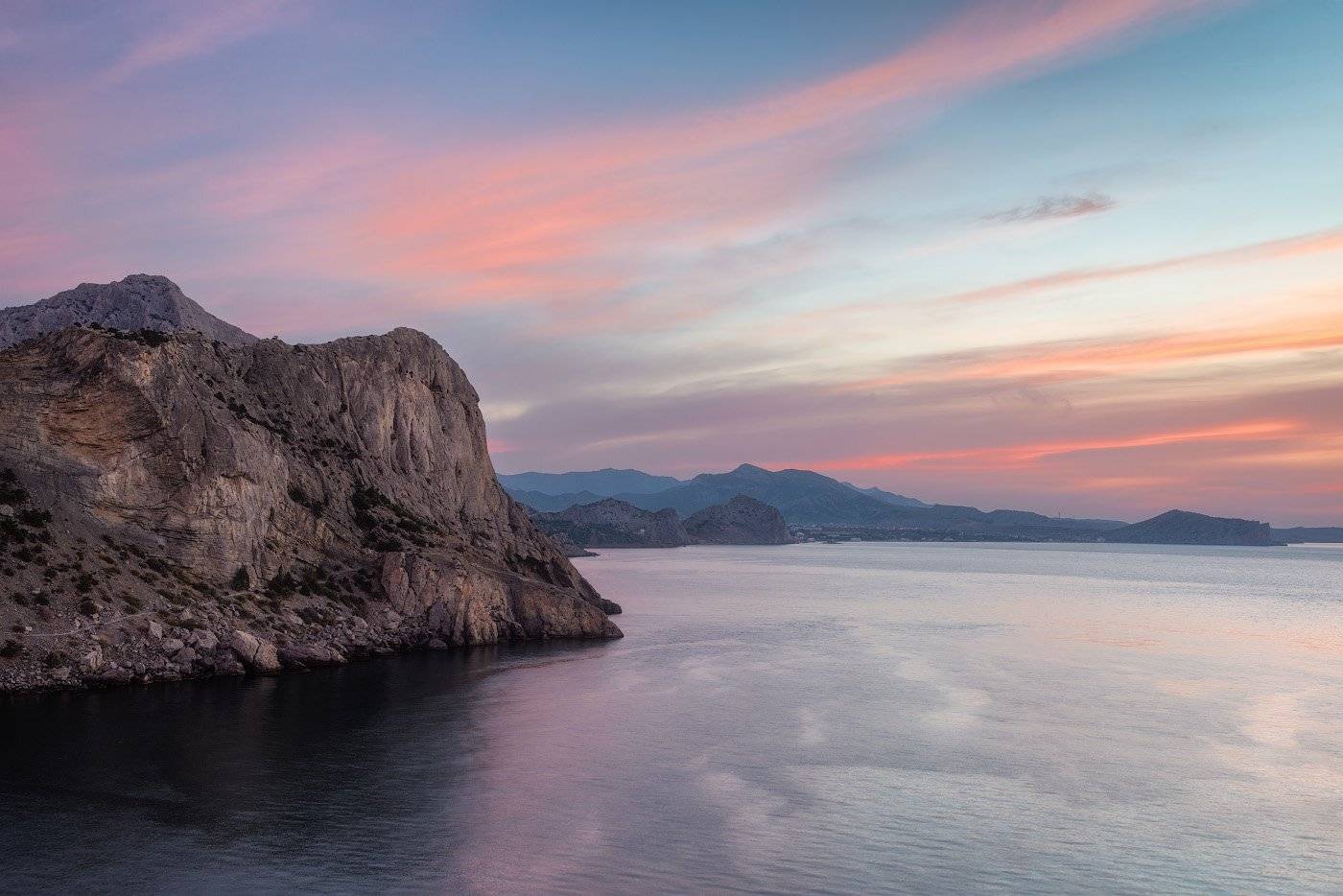 Восход, Море, Небо, Облака, Пейзаж, Рассвет, Dmitriy  Baginskiy